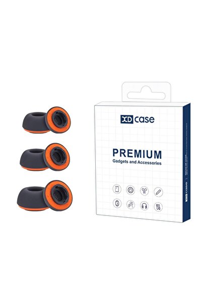 Choice1 Black Orange XDcase Silicone Sponge Ear Tips For Buds3 Pro Earphone E...
