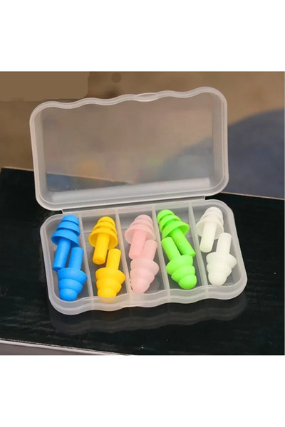 Choice1 multi color 5Pairs Soft Silicone Earplugs Waterproof Swimming Earplug...