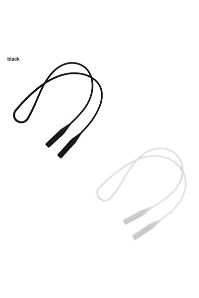 Choice Black-White Silicone Eyeglasses Strap Glasses Sunglasses Chain Sports ...