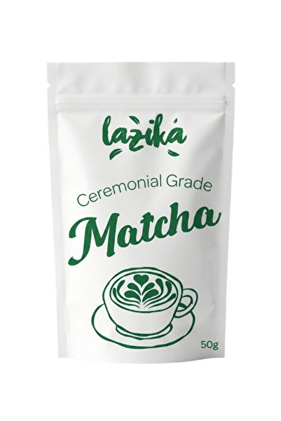 LAZİKA Sadece Matcha 50 g - Seremoni Kalitesi %100 Saf Matcha Tozu, Taş Değir...