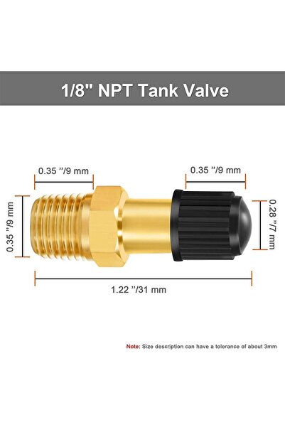 Choice3 1-8 NPT-Extended 1/4 NPT 1/8 NPT M10 Air Compressor Tanks Fill Valve ...
