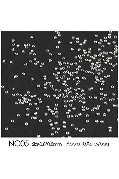 Choice Sliver-0.8mm About 1000pc Nail Art Mini Stainless Steel Metal Bead Hol...