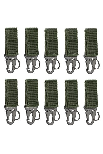 Choice OD-10PCS Carabiner High Strength Nylon Key Hook MOLLE Webbing Buckle H...