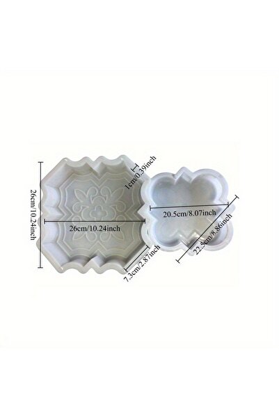 Choice 2pcs Two-pack upgraded cement stepping stone molds for beautiful concr...