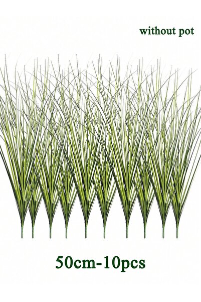 Choice 50cm 10pcs Artificial Reed Grass Large Fake Onion Grass Plants Tropica...