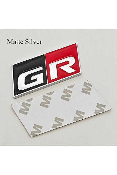 Choice GR S Matte Silver 3D Metal Car Sticker GR SPORT Logo Fender Side Badge...