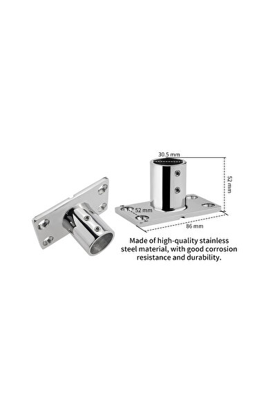 Choice 30mm 90° Boat 316 Stainless Steel 22/25/30/32mm Handrail Fittings Stan...