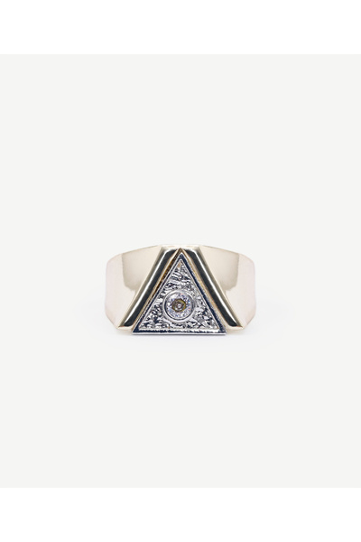Yargıcı Glass Stone Detailed Ring