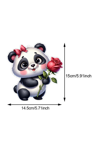 Choice TM31-A-PVC Car Sticker Animal With Rose Waterproof Vinyl Decal Car Acc...