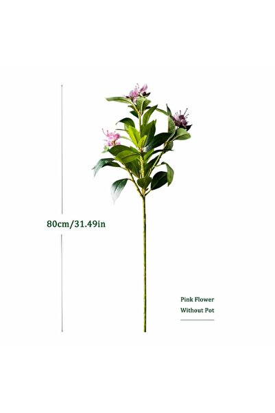 Choice 80cm Pink 80/120cm Tropical Artificial Ficus Large Banyan Plants Plast...