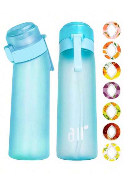 Choice9 0.8L SKY BLUE 1pc new 800ml/27oz portable sports traw water bottle, e...
