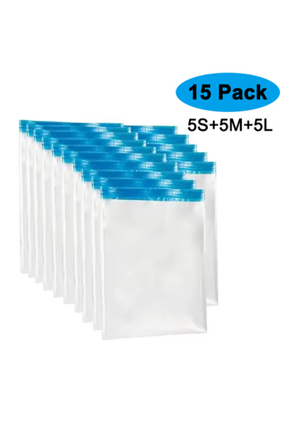 Choice 15 Combo 5S 5M 5L Travel Compression Bags, Roll Up Travel Space Saver ...