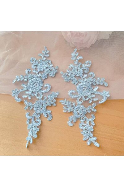 Choice12 Light blue X 10pcs 10Pcs/5Pairs.High-quality Border Lace Mirrored Fl...
