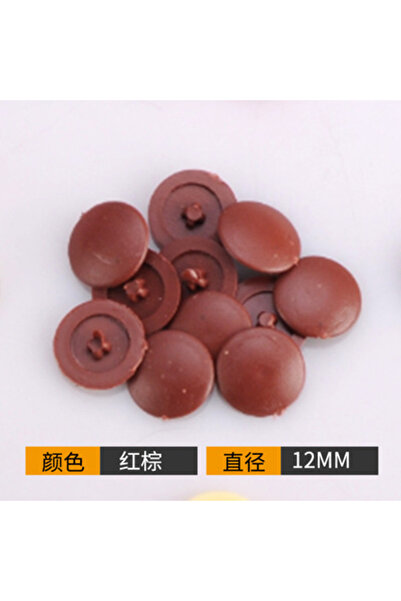 Choice3 brown 100 Pcs/bag Plastic Nuts Bolts Covers Exterior Protective Caps ...