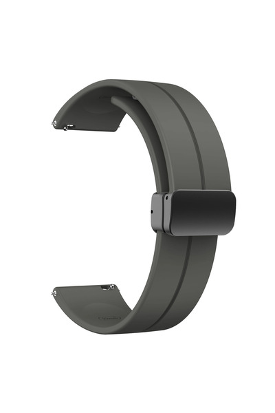 Choice 22mm Space Gray 18/20/22mm Silicone WatchBand For Huami Bip U/Gts2 MIN...