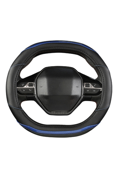 Choice Blue For Peugeot 3008 4008 5008 Car Steering Wheel Cover Carbon Fibre ...
