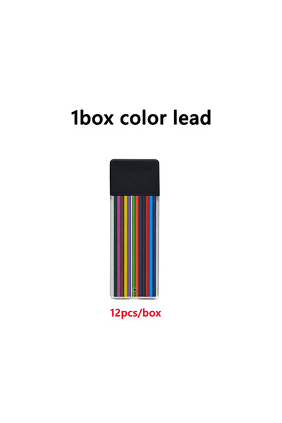 Choice 1box color lead New Multicolor Metal Mechanical Pencil, 2.0mm Black/Co...