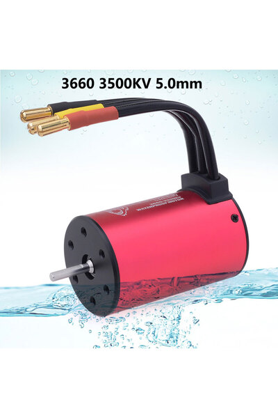 Choice K3660 3500KV 5mm SurpassHobby KK 3660 Waterproof Brushless Motor 1750K...