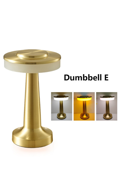 Choice Type D LED Table Light Metal Touch Desktop Decorative Lamp Rechargeabl...