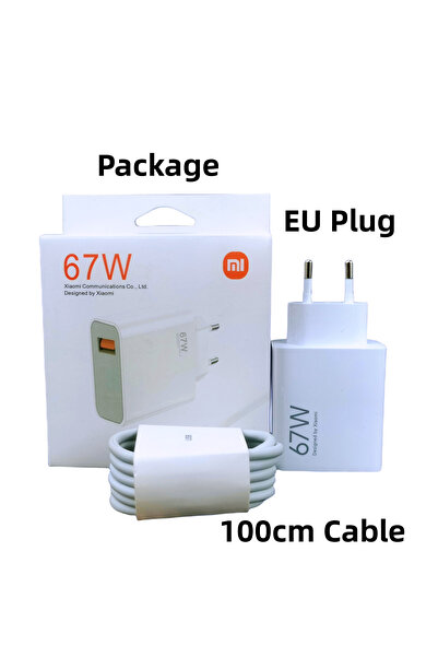 Choice XIAOMI 67W EU Set Box 67W Charger Original Fast Charge Turbo Adapter U...
