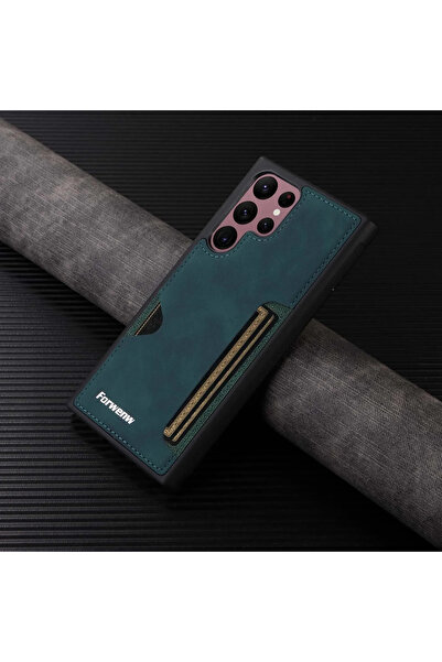 Choice Galaxy S26 Ultra green Retro Card Leather Case for S26 S25 S24 Ultra S...