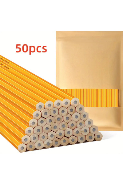 Choice 50Pcs 50/100/150pcs Pencils With Eraser Top, 2 HB Pencils Drawing And ...