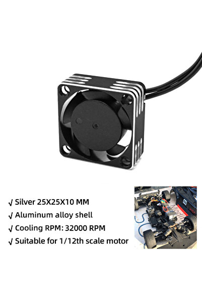 Choice 25mm Silver 1pcs RC 25/30/35/40/50mm Fan 28000 RPM Heat Dissipation Co...