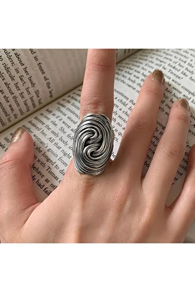 Choice Resizable 2 New Retro Minimalist Niche Trend Exaggerated Large Ring Ge...