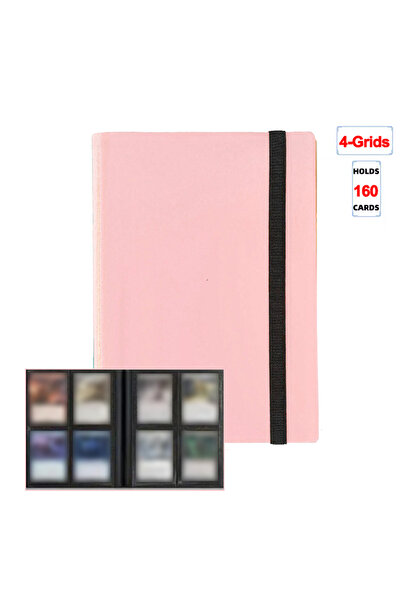 Choice17 Pink 4 Grids 1Pc Card Binder 160/360/480 Trading Card Holder Book PP...