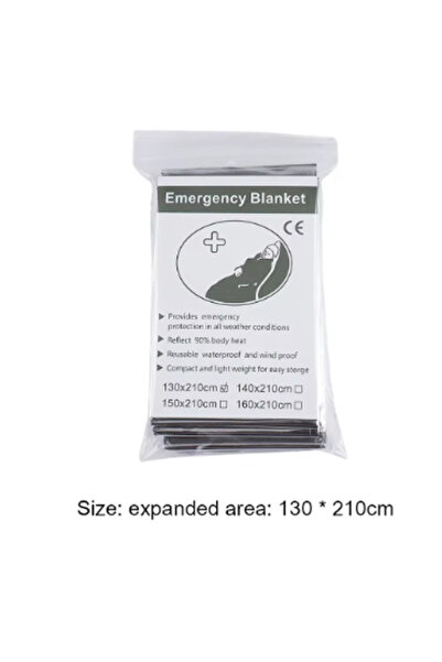 Choice 1pcs silver Survival Emergency Mylar Thermal Blanket Foil Space Blanke...