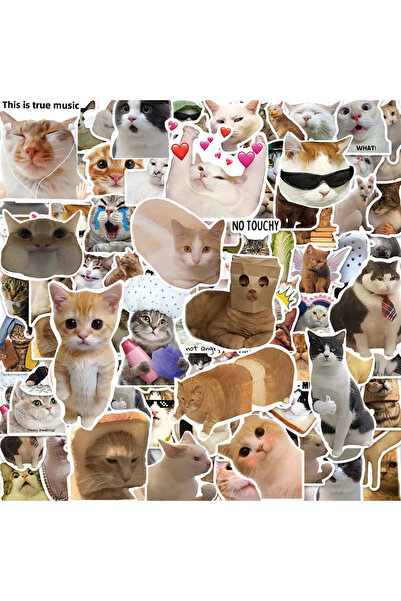 Choice1 Random50PCS 10/50/100/200pcs Cute Animal Cat Stickers Kawaii Girls Ki...