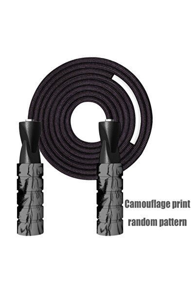 Choice1 Black Graffiti Sponge Jump Rope Sports Fitness Indoor Equipment Male ...
