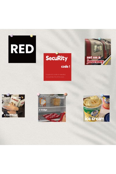 Choice 15PCS 15PCS Red Ins Wind Posters Sticker Laptop Wall Decoration For Ro...