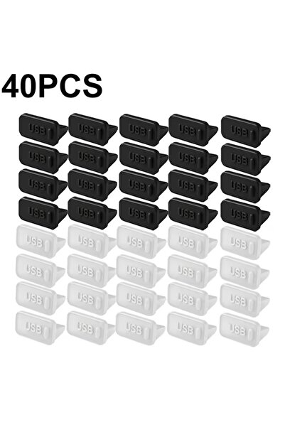 Choice 40Pcs Mixed Dust Plug for USB -A Charger Port Cover Cap Female Jack Un...
