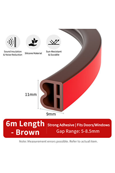 Choice9 6M B 6m Brown 11-19mm Hot-Selling 6m/Roll Household Door & Window Sea...