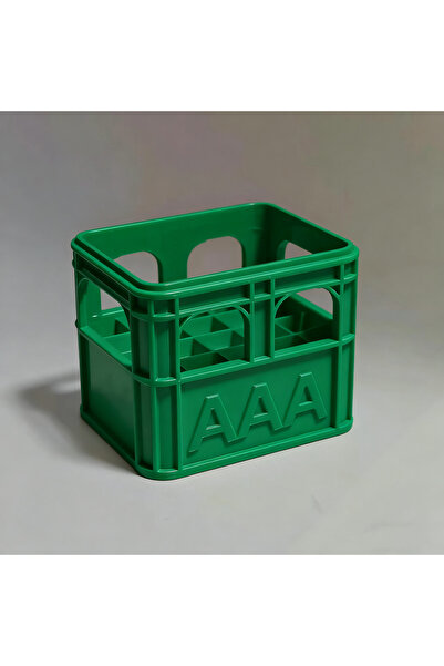 Choice6 Green AAA(12squares) 3D printed beer crate style stackable battery st...