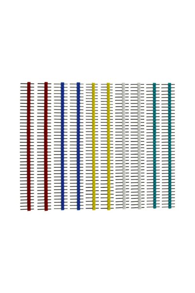 Choice Male Color 2pcs each 10pcs 40 Pin 1x40 Single Row Male and Female 2.54...