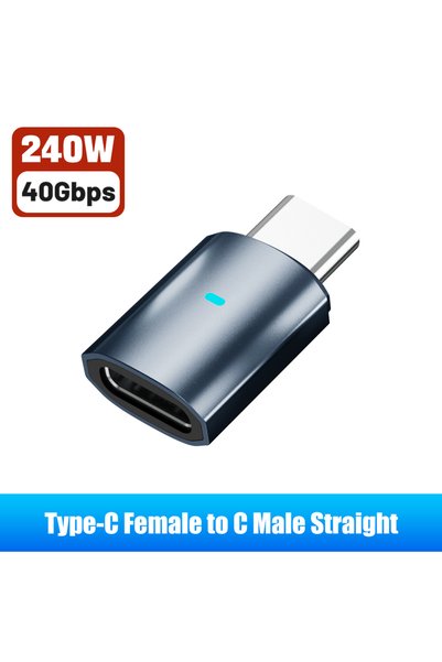 Choice محول USB C إلى C مستقيم B 240 واط 40 جيجابت في الثانية 8K 60 هرتز 90 د...