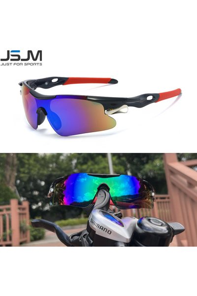 Choice Red- Purple JSJM Outdoor Men Cycling Sunglasses Road Bicycle Mountain ...