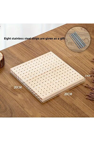 Choice 20-20cm Crochet Block Plate, Block Plate for Crochet Weaving, Bamboo G...
