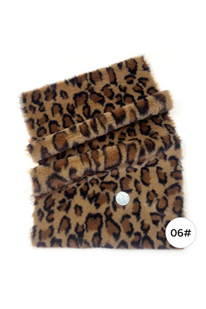 Choice 25x45cm 6 25*45cm Vintage Leopard Tiger Artificial Fur Fabric For Hand...