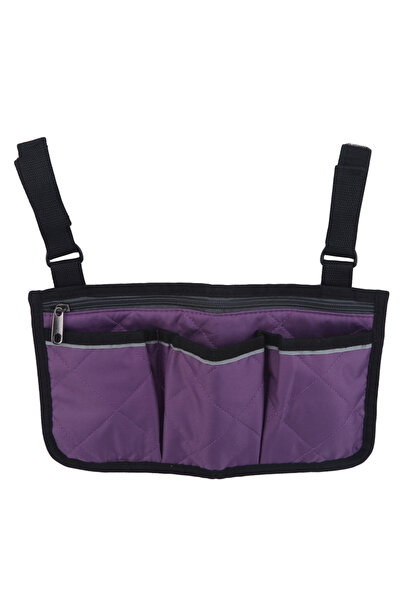 Choice purple Wheelchair Bag Waterproof Pouch with Secure Reflective Strip La...