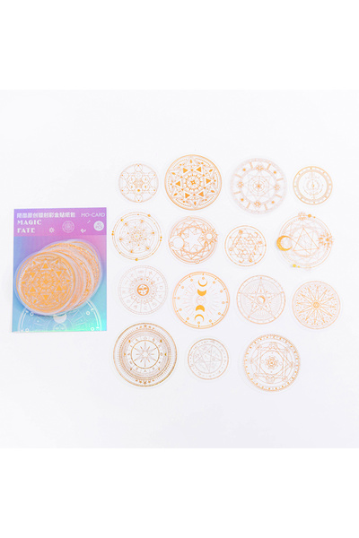 Choice5 2--4WERTW5 45 pcs/pack Bronzing Laser Stickers Flash Lace Hollow out ...