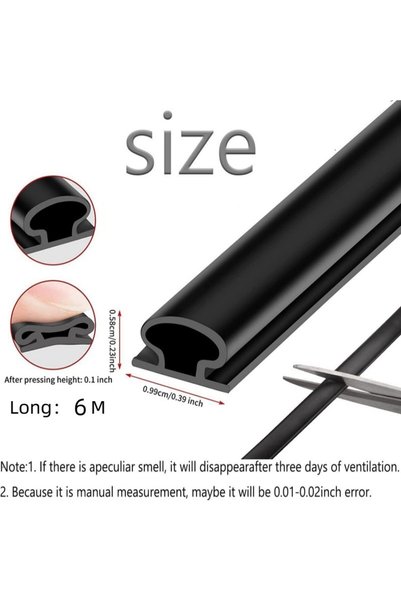 Choice 10MMX6MMX6M 1 Piece Security Door Access Door Window Sealing Strip TPE...