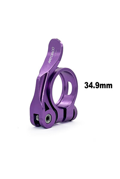 Choice Purple 34.9 31.8/34.9mm Mounta Bike Seat Post Clamp, Road Bicycle Alum...