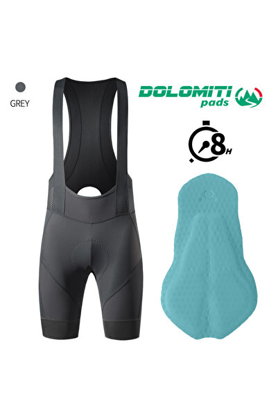 Choice41 شورت ركوب الدراجات للرجال من ريون، طراز S Gray-Dolomiti 8H، شورت ركو...