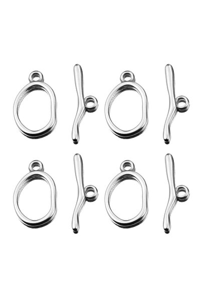 Choice Steel 4 Set Gold Toggle Clasps Stainless Steel OT End Clasps Buckle Co...