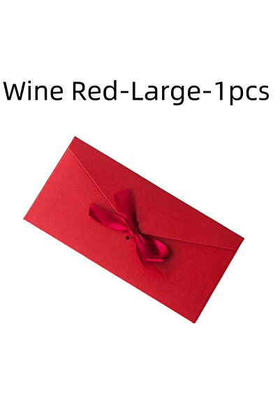 Choice10 Wine Red-Large-10pcs 10 Pcs/set Envelope Pearlescent Paper Bow Thick...