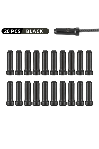 Choice 20PCS BLACK VXM Bicycle Line Pipe Tail End Brake Wire Cap Cycling Alum...