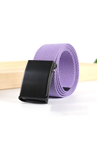 Choice7 115CM purple Fashion New Unisex Trousers Belts Canvas Belt Metal Buck...